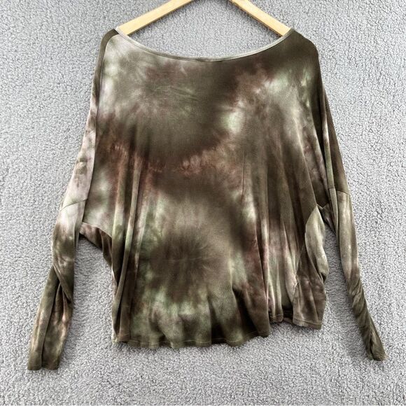 Lavender Field Tie Dye Knot Top Boho Womens Large - Picture 3 of 10